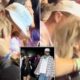 Lovely: Romance in the Air as Taylor Swift and Travis Kelce were seen kissing at Coachella this past weekend, with the couple's relationship heating up as the singer was seen wearing a hat promoting Kelce's podcast