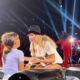Taylor Swift giving a sweet gift to a young fan during her Lisbon concert is melting hearts online. She trots up to a young fan belting out her song lyrics. After giving the girl a sweet hug, Swift hands her the coveted 22 trilby, causing the young fan to burst into happy tears....